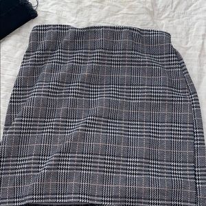 Plaid Pencil Skirt